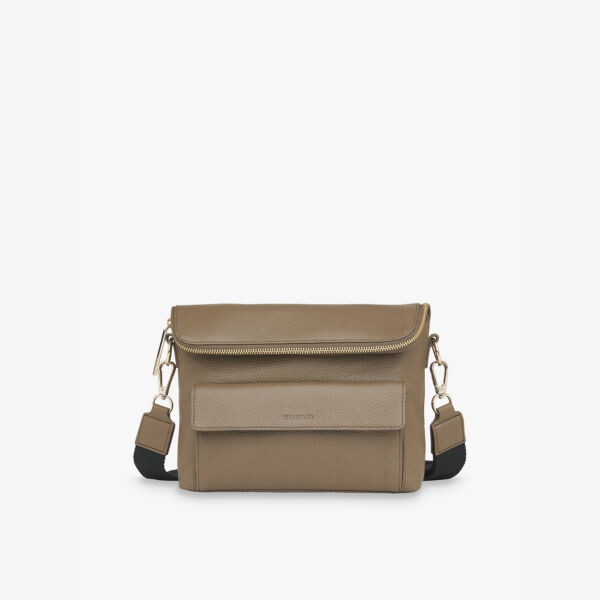 Кожаная сумка через плечо с тисненым логотипом Vida Whistles, хаки
Кожаная сумка через плечо с тисненым логотипом Vida Whistles, хаки