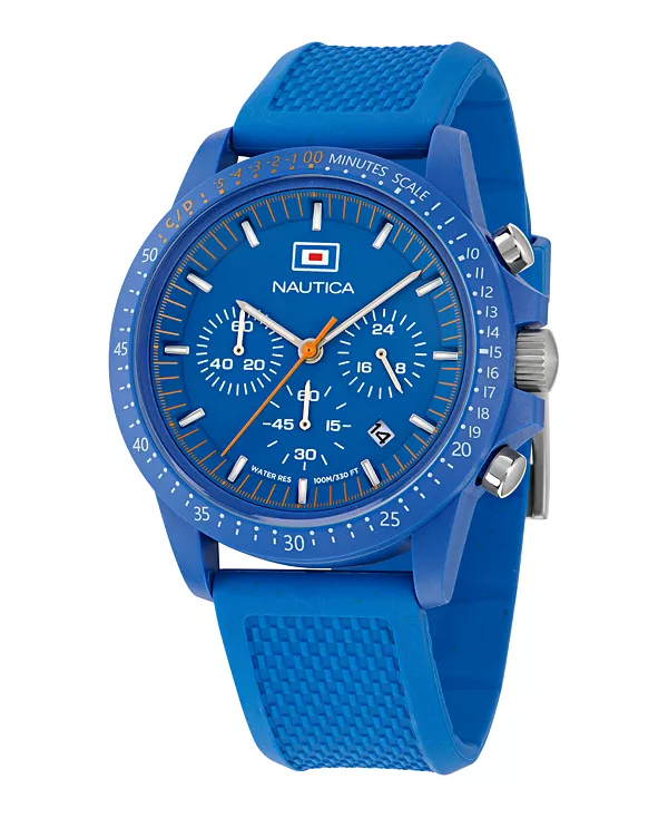 Мужские многофункциональные или синие часы из полиуретана с датой, 43 мм Nautica, blue
Мужские многофункциональные или синие часы из полиуретана с датой, 43 мм Nautica, blue