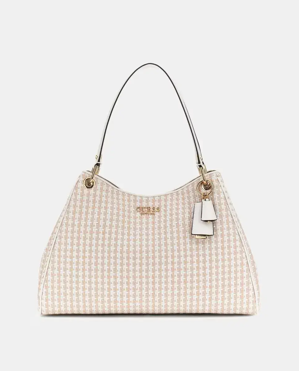 Двухцветная рафия сумка через плечо с магнитной застежкой Guess, белый
Двухцветная рафия сумка через плечо с магнитной застежкой Guess, белый