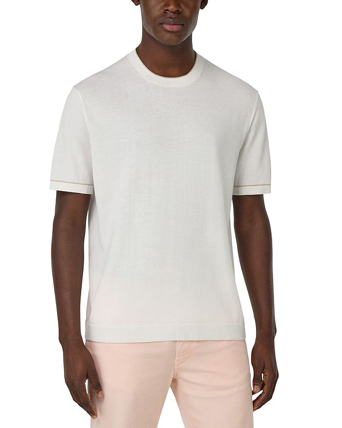 Хлопковая футболка из крепового трикотажа Boggi Milano, белый
Хлопковая футболка из крепового трикотажа Boggi Milano, белый