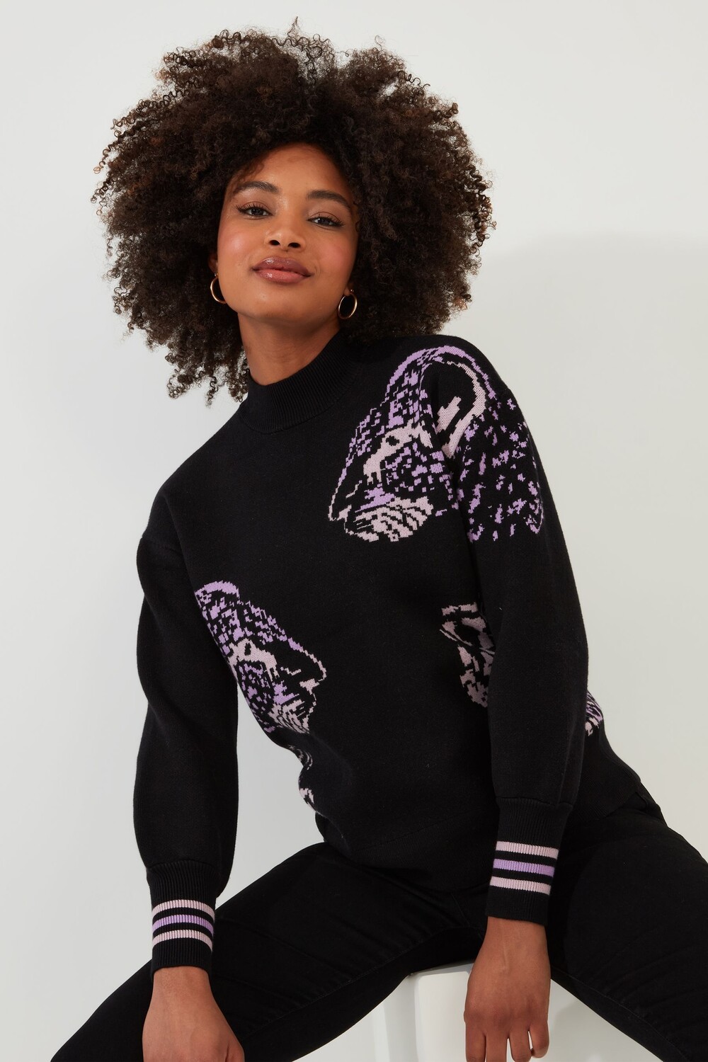 Свободный джемпер с леопардовым принтом и приспущенными плечами Joe Browns, черный
Свободный джемпер с леопардовым принтом и приспущенными плечами Joe Browns, черный