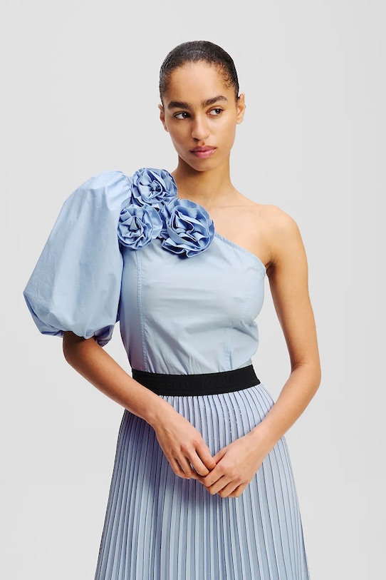 Хлопковая блузка Karl Lagerfeld, синий
Хлопковая блузка Karl Lagerfeld, синий