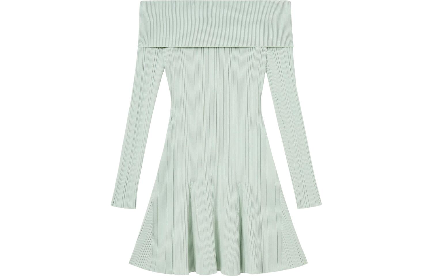 Женское платье с длинными рукавами мятного цвета Self-portrait
Женское платье с длинными рукавами мятного цвета Self-portrait