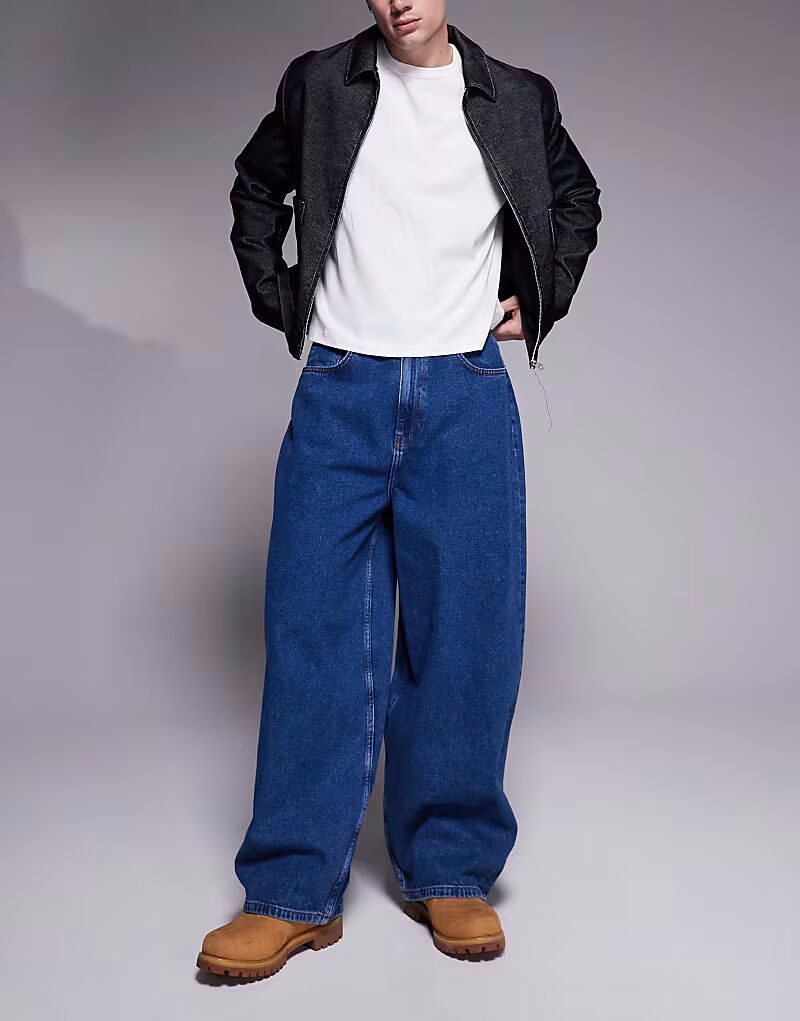 Мешковатые джинсы ASOS DESIGN свободного кроя, средне-синего цвета
Мешковатые джинсы ASOS DESIGN свободного кроя, средне-синего цвета