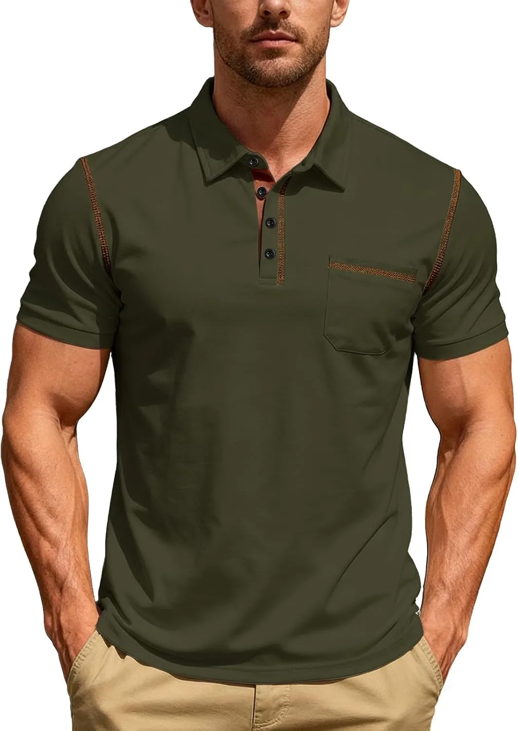 Мужская модная футболка с коротким рукавом и отложным воротником HYYGOCCTV
Мужская модная футболка с коротким рукавом и отложным воротником HYYGOCCTV