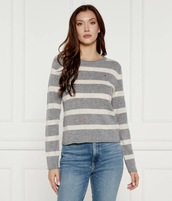 Джемпер женский Tommy Hilfiger шерстяной в полоску, серо-белый
Джемпер женский Tommy Hilfiger шерстяной в полоску, серо-белый