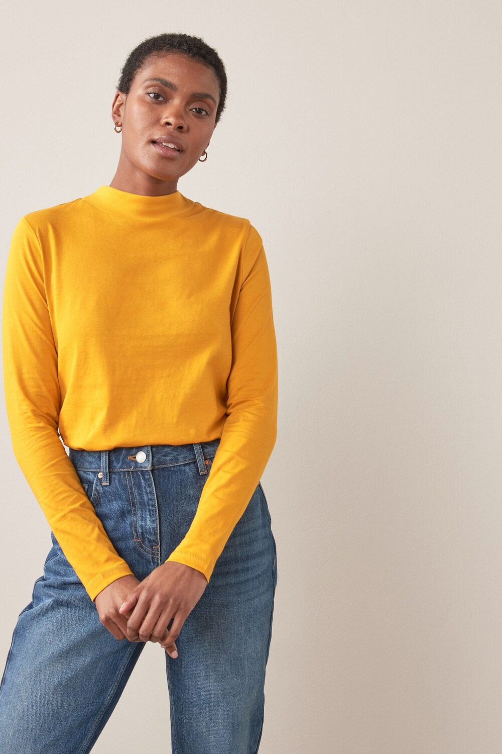 Блузка с длинными рукавами и высоким воротником Охра-желтая Next, желтый
Блузка с длинными рукавами и высоким воротником Охра-желтая Next, желтый