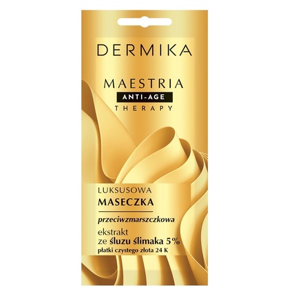 Маска-люкс против морщин Anti-Age Therapy с экстрактом слизи улитки - 5,7 г Maestria
Маска-люкс против морщин Anti-Age Therapy с экстрактом слизи улитки - 5,7 г Maestria