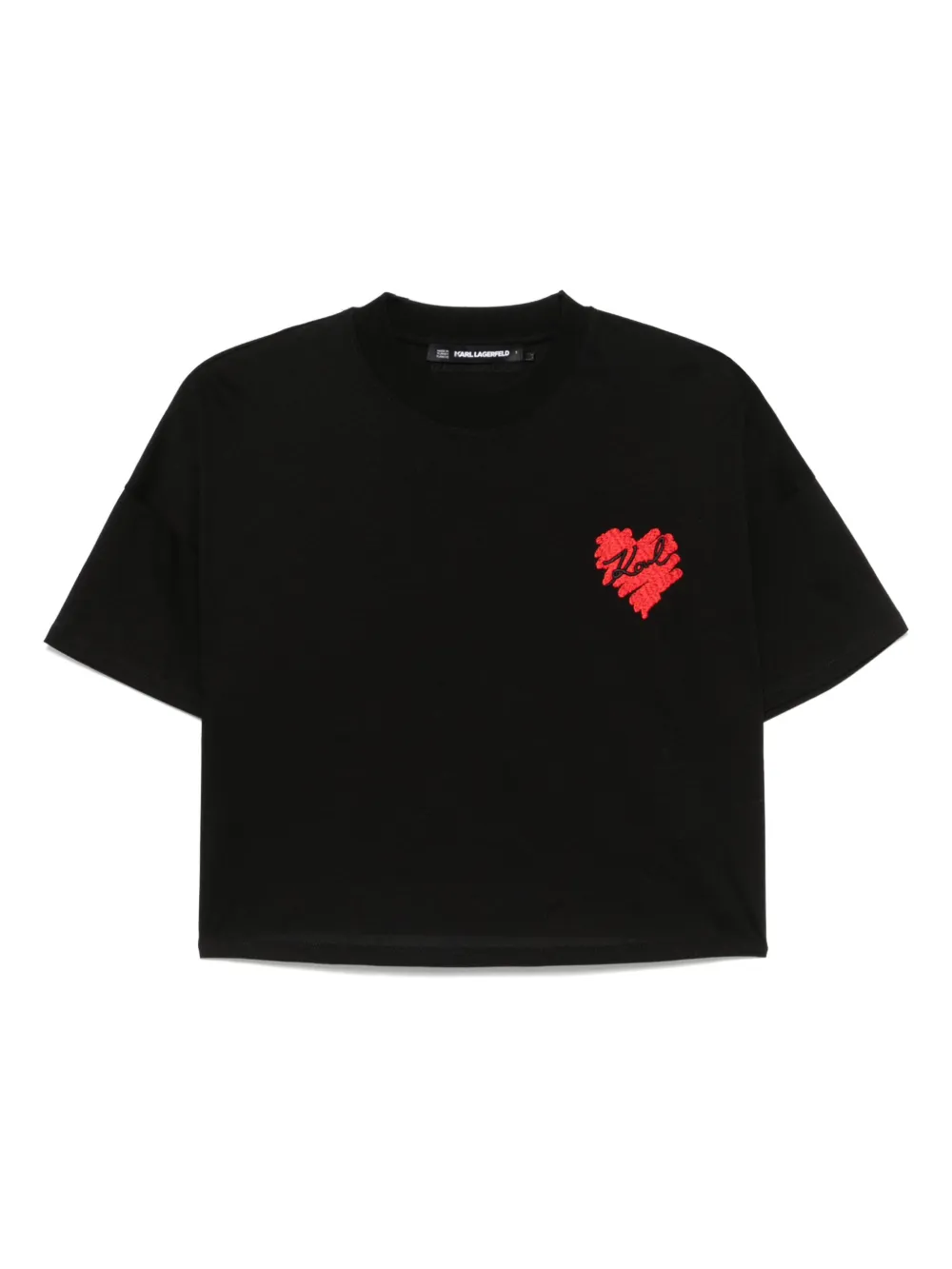Укороченная футболка KARL LAGERFELD, черный
Укороченная футболка KARL LAGERFELD, черный