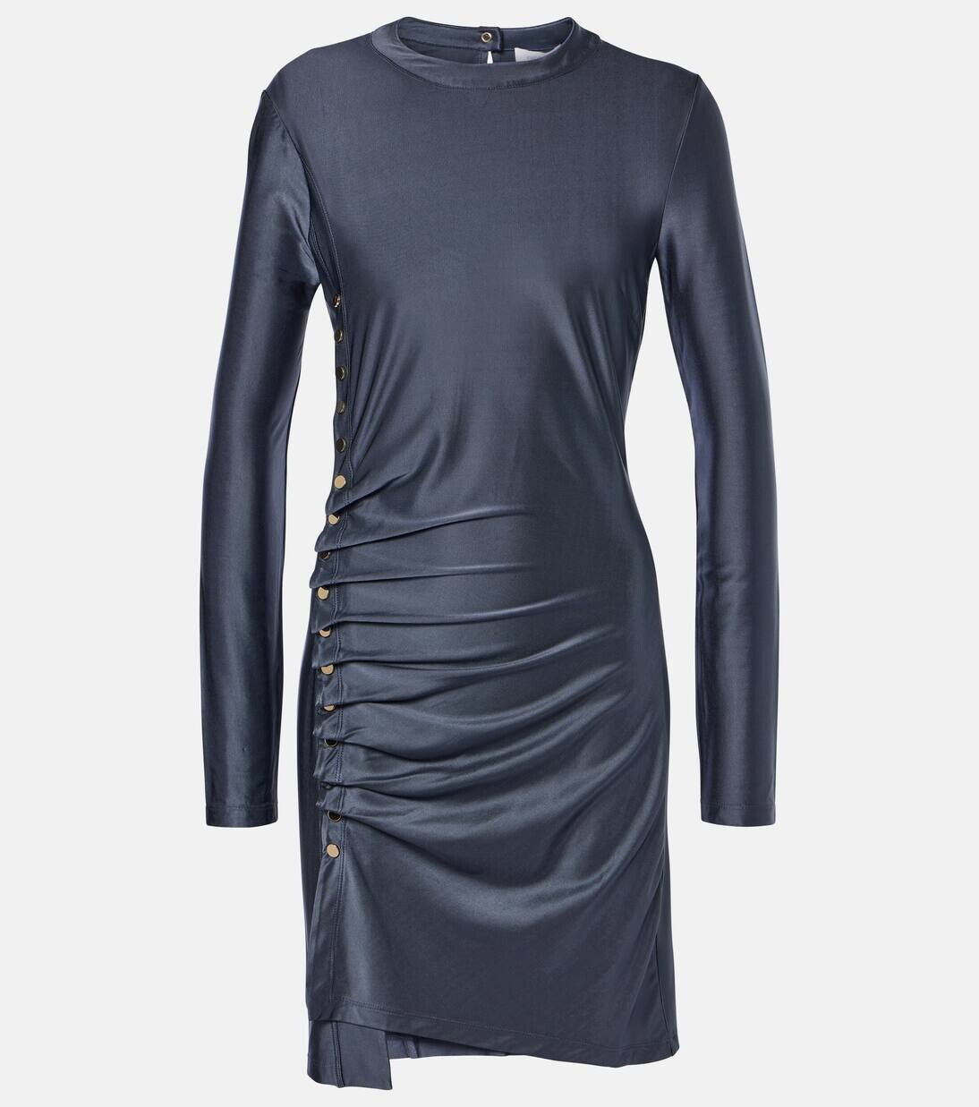 Мини-платье из джерси со сборками Rabanne, цвет ardoise 
Мини-платье из джерси со сборками Rabanne, цвет ardoise