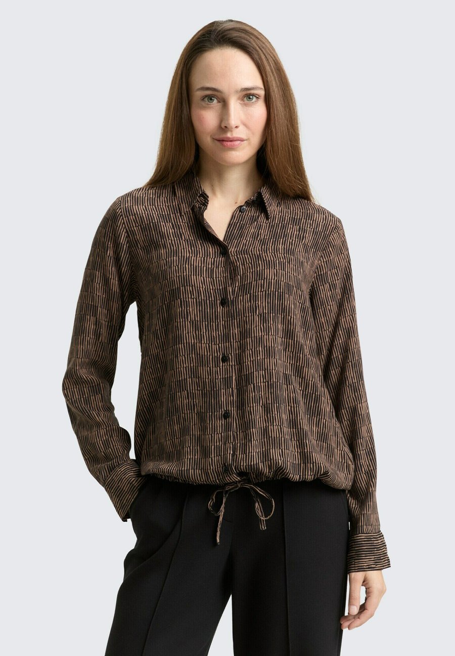 Блуза TOM TAILOR Button-down blouse, Irregular Beige Graphic Design/Brown
Блуза TOM TAILOR Button-down blouse, Irregular Beige Graphic Design/Brown