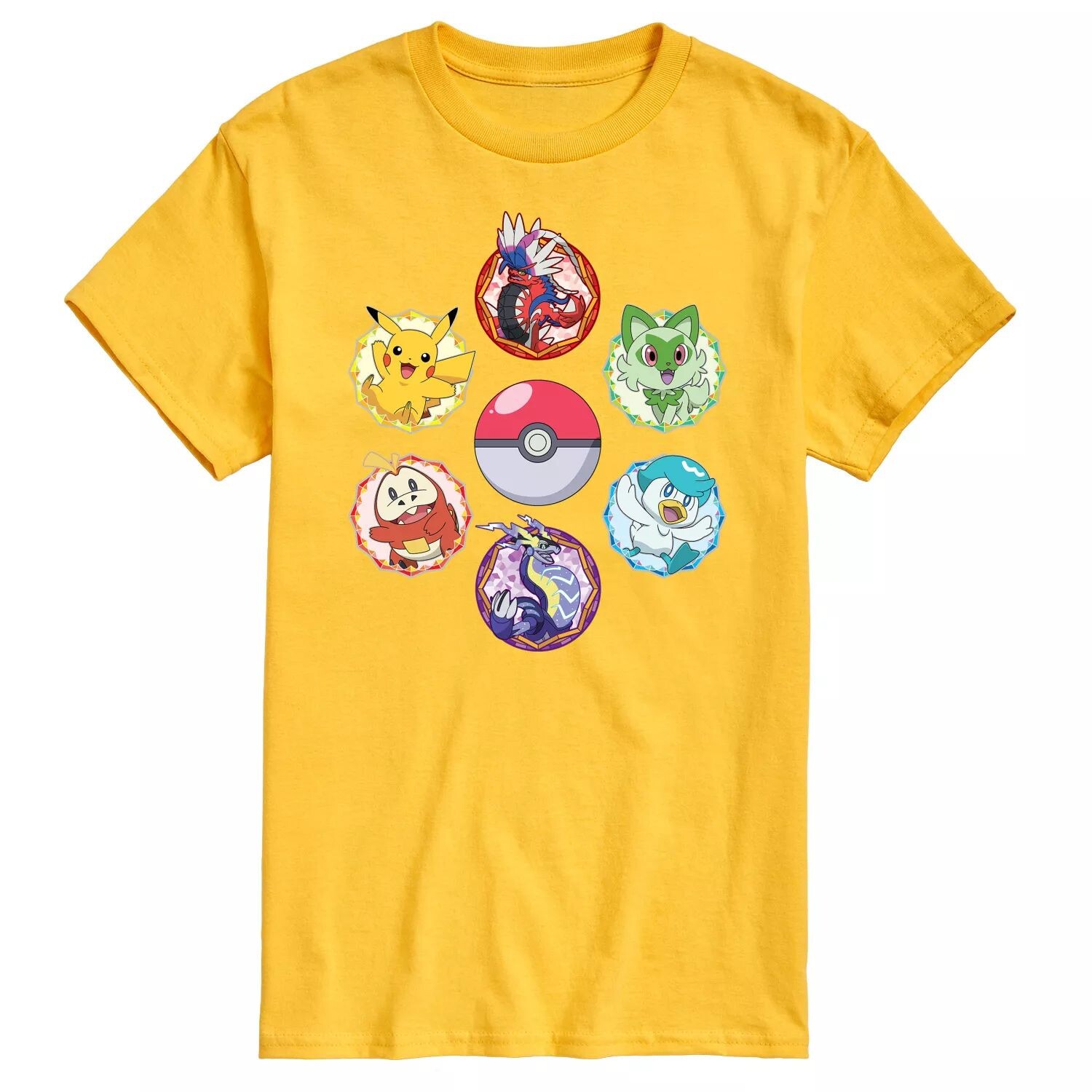 Мужская футболка с блестящими значками Pokemon и графическим рисунком Licensed Character
Мужская футболка с блестящими значками Pokemon и графическим рисунком Licensed Character