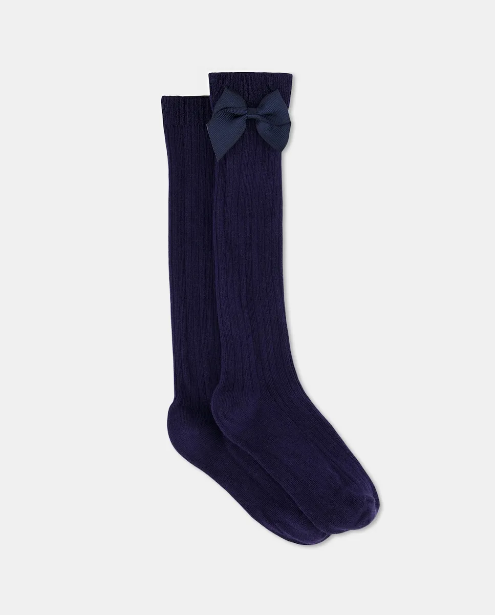 Высокий носок с бантиком для девочки Cotton Juice, темно-синий
Высокий носок с бантиком для девочки Cotton Juice, темно-синий