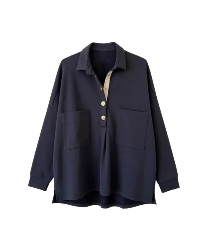 Рубашка-Блузка с планкой на пуговицах Bad Habits, синий
Рубашка-Блузка с планкой на пуговицах Bad Habits, синий