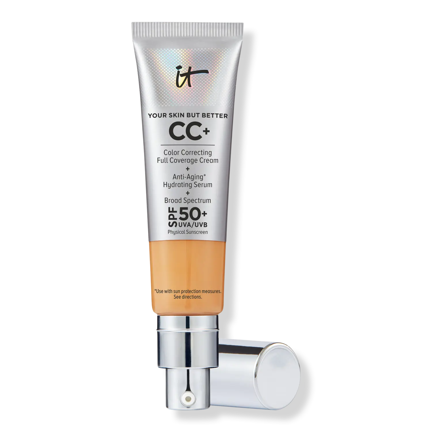 CC+ крем с SPF 50+ IT Cosmetics, Tan Warm (tan with olive undertones)
CC+ крем с SPF 50+ IT Cosmetics, Tan Warm (tan with olive undertones)