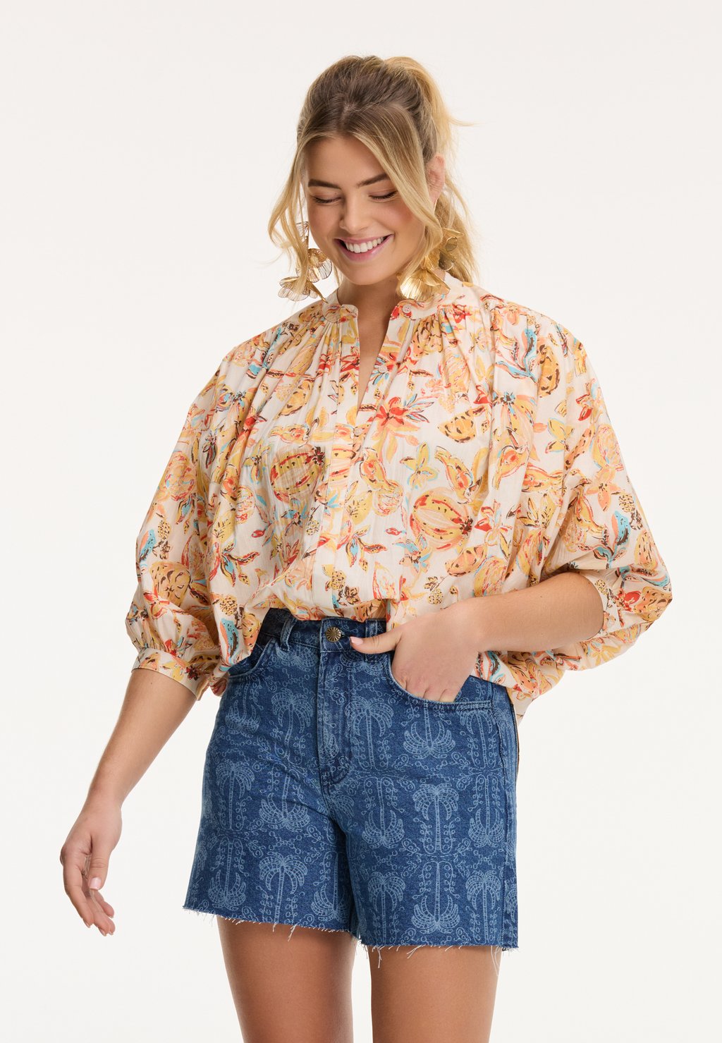 Блузка на пуговицах EVELYN Shiwi, оранжевый
Блузка на пуговицах EVELYN Shiwi, оранжевый