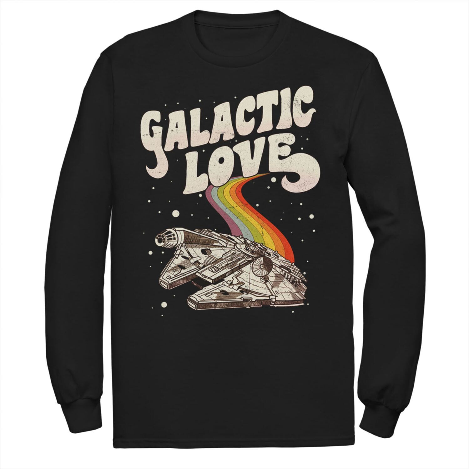 Мужская футболка Star Wars Pride Millennium Falcon Galactic Love Licensed Character, черный
Мужская футболка Star Wars Pride Millennium Falcon Galactic Love Licensed Character, черный