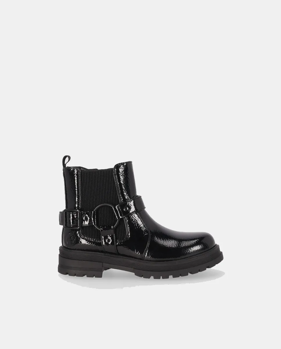 Детские ботинки-байкеры на плоской подошве с эластичной вставкой Chika10, черный
Детские ботинки-байкеры на плоской подошве с эластичной вставкой Chika10, черный