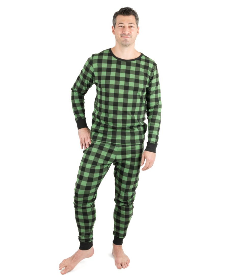 Мужская хлопковая клетчатая пижама из двух частей для отдыха Leveret, Plaid black & green
Мужская хлопковая клетчатая пижама из двух частей для отдыха Leveret, Plaid black & green