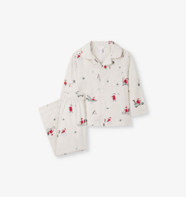 Пижама с длинными рукавами из органического хлопка с принтом Санта-Клауса для детей от 1 до 6 лет The Little White Company, экрю
Пижама с длинными рукавами из органического хлопка с принтом Санта-Клауса для детей от 1 до 6 лет The Little White Company, экрю