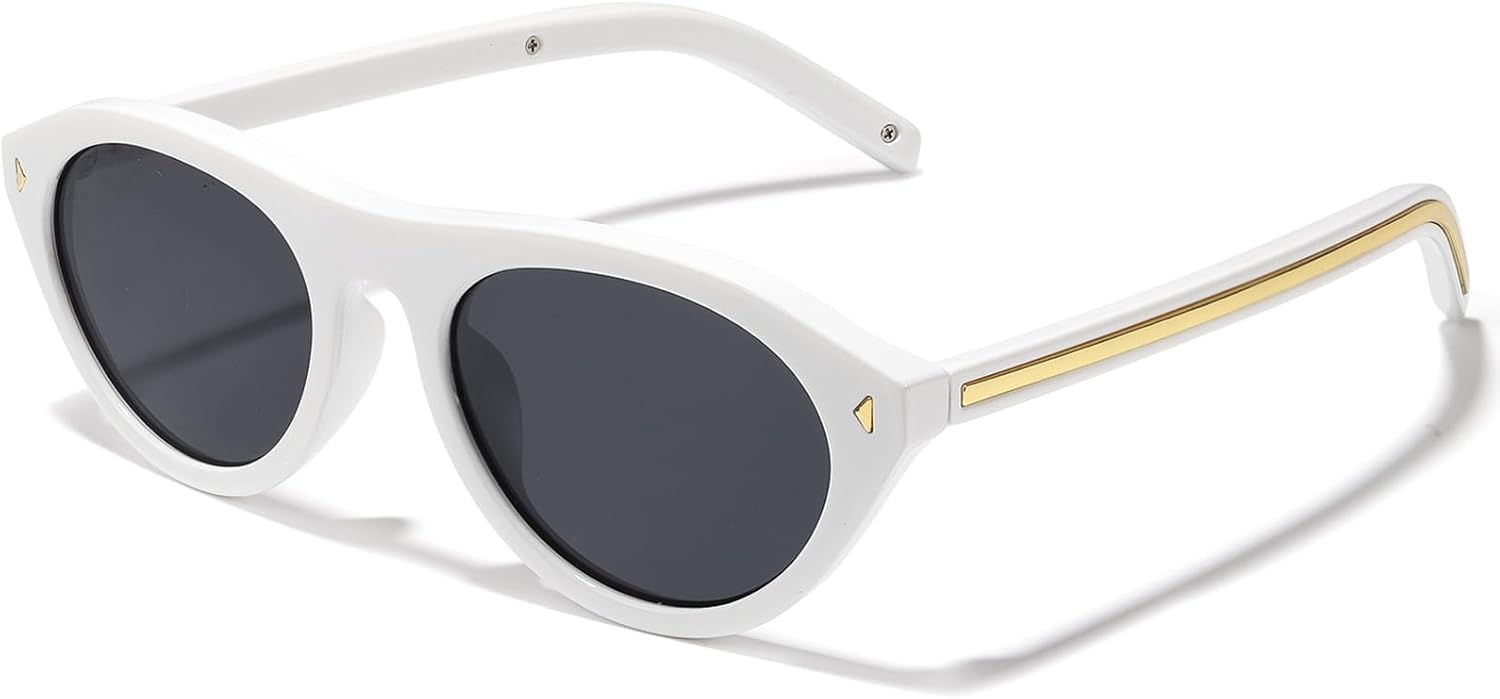 Женские солнцезащитные очки «кошачий глаз» в модной ретро-оправе с защитой от УФ-излучения UV400, идеально подходящие для путешествий на открытом воздухе и повседневного ношения KISVIBE, 09-white/Grey
Женские солнцезащитные очки «кошачий глаз» в модной ретро-оправе с защитой от УФ-излучения UV400, идеально подходящие для путешествий на открытом воздухе и повседневного ношения KISVIBE, 09-white/Grey