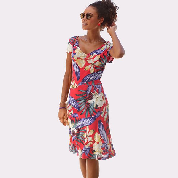 Женское платье с v-образным вырезом Lascana, Red Multicolor
Женское платье с v-образным вырезом Lascana, Red Multicolor