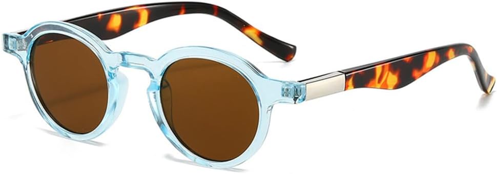 Маленькие круглые двухцветные солнцезащитные очки для женщин, прозрачные с градиентом, защита от УФ-излучения UV400, для мужчин, в стиле панк, для занятий спортом на открытом воздухе, бега и езды generic, Blue Leopard Tea
Маленькие круглые двухцветные солнцезащитные очки для женщин, прозрачные с градиентом, защита от УФ-излучения UV400, для мужчин, в стиле панк, для занятий спортом на открытом воздухе, бега и езды generic, Blue Leopard Tea