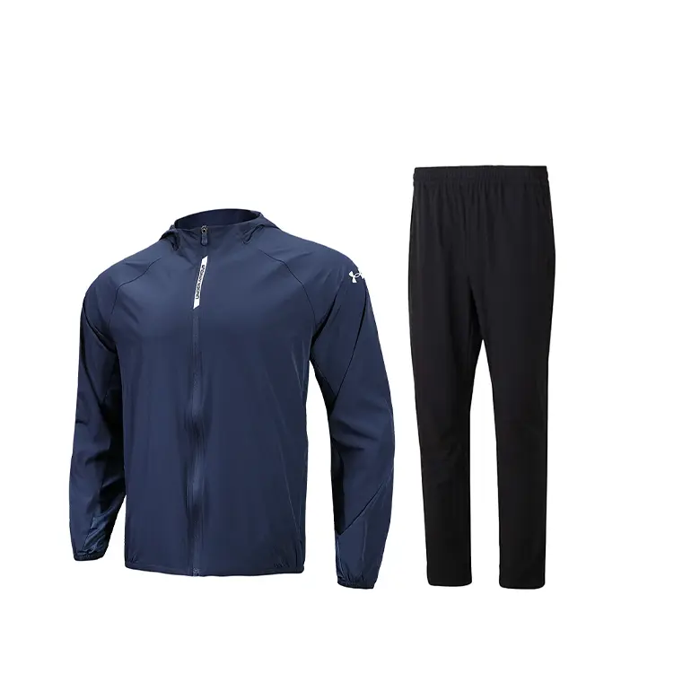 Повседневный спортивный костюм мужской Under Armour, комплект одежды (синий топ + черные брюки)
Повседневный спортивный костюм мужской Under Armour, комплект одежды (синий топ + черные брюки)