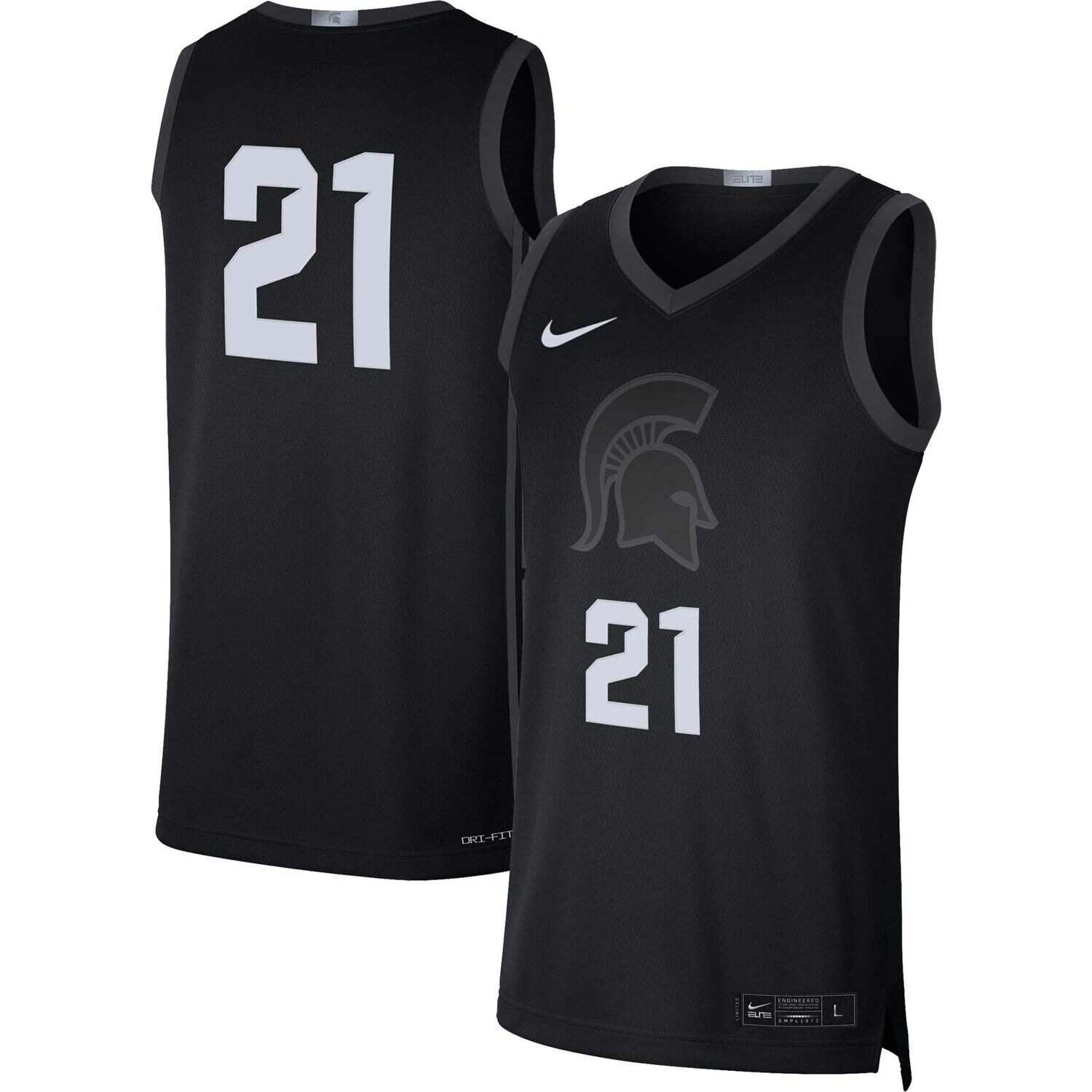 Мужская баскетбольная майка Nike #21 черная Michigan State Spartans Limited
Мужская баскетбольная майка Nike #21 черная Michigan State Spartans Limited