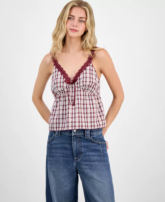 Юношеский бэбидолл-топ в клетку с лентой Madden Girl, красный
Юношеский бэбидолл-топ в клетку с лентой Madden Girl, красный