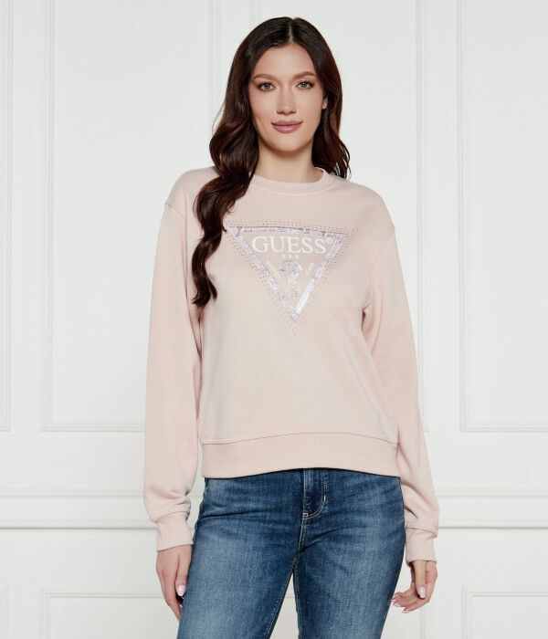 Толстовка женская Guess Jeans с логотипом и перфорацией, розовый
Толстовка женская Guess Jeans с логотипом и перфорацией, розовый