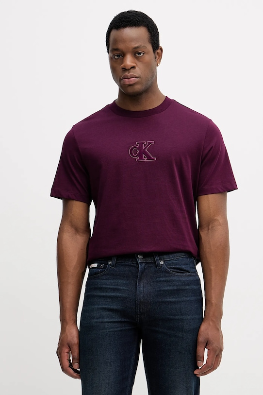 Хлопковая футболка Calvin Klein Jeans, фиолетовый
Хлопковая футболка Calvin Klein Jeans, фиолетовый