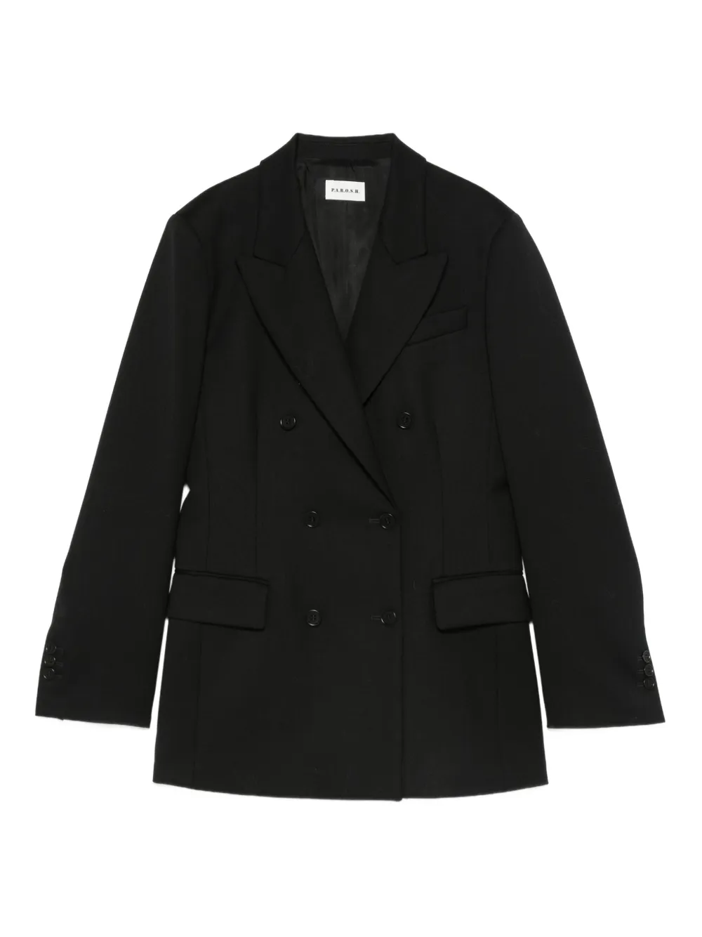 Двубортный пиджак P.A.R.O.S.H., черный
Двубортный пиджак P.A.R.O.S.H., черный