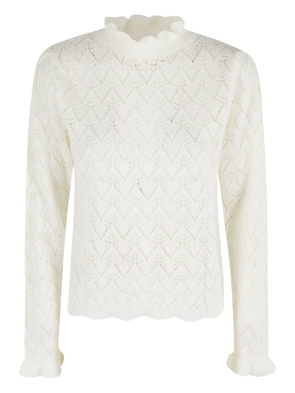 Топ с оборчатым воротником Farm Rio, нейтральный
Топ с оборчатым воротником Farm Rio, нейтральный