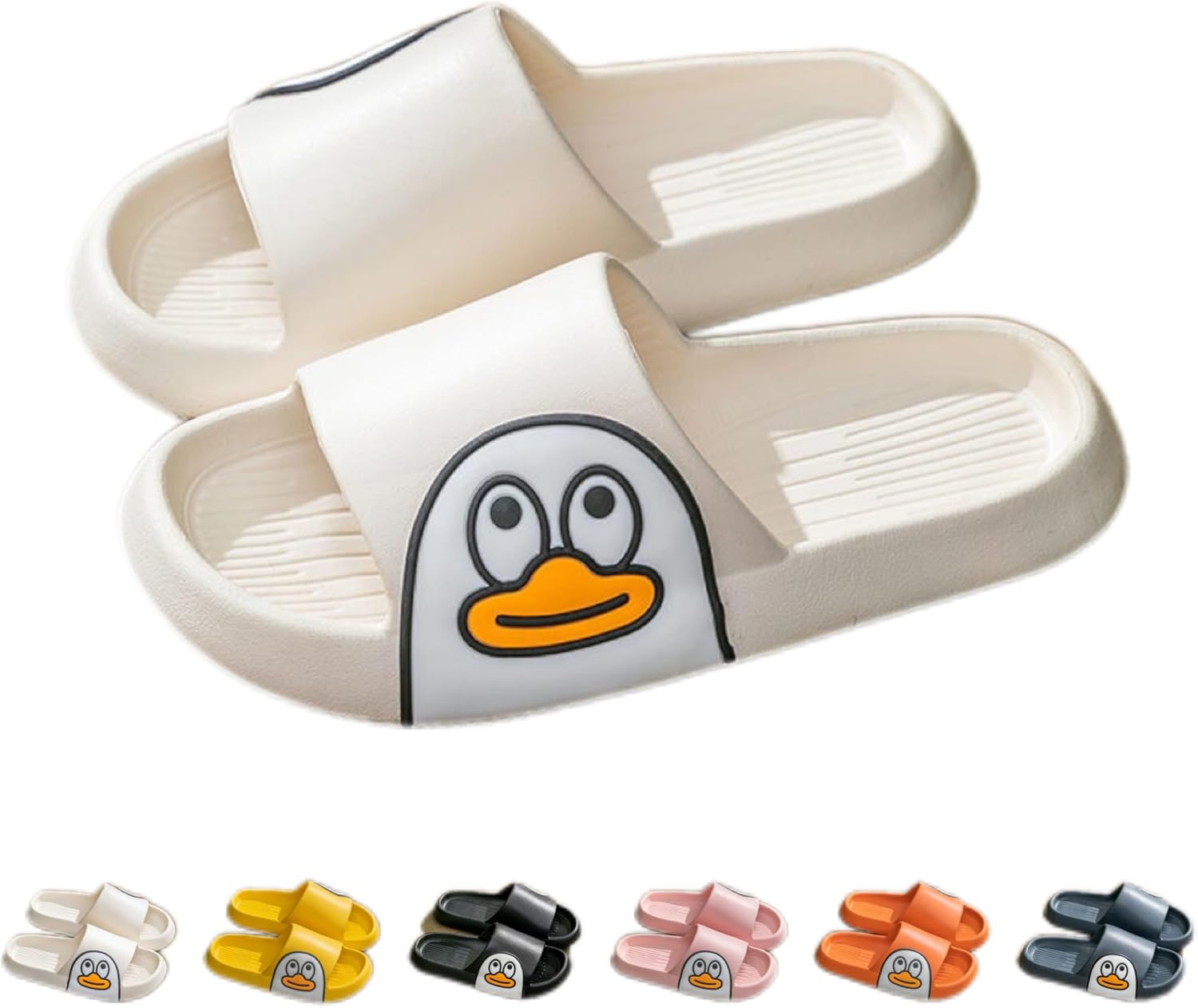 Тапочки NTRUEML с уткой для ванной, домашние, с толстой подошвой, противоскользящие, для пар, с мягкой подошвой, в виде мультяшного утенка, белый
Тапочки NTRUEML с уткой для ванной, домашние, с толстой подошвой, противоскользящие, для пар, с мягкой подошвой, в виде мультяшного утенка, белый