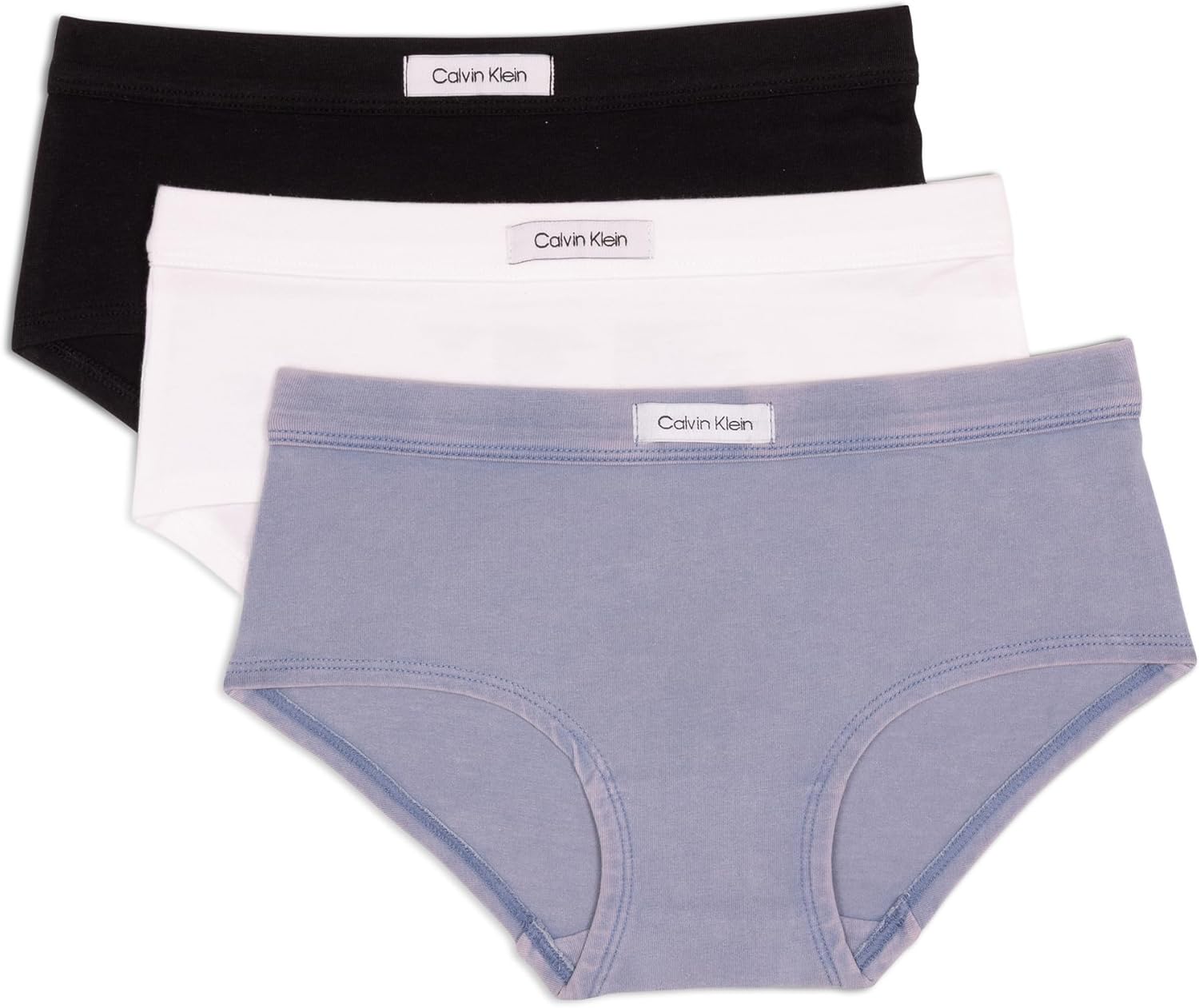 Комплект из 3 пар нижнего белья Calvin Klein для девочек из хлопкового денима с потертостями, Country Blue
Комплект из 3 пар нижнего белья Calvin Klein для девочек из хлопкового денима с потертостями, Country Blue