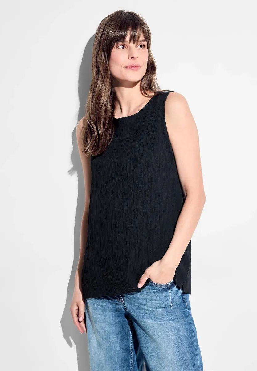 Блуза-топ Cecil из мягкой смеси материалов, синий 
Блуза-топ Cecil из мягкой смеси материалов, синий