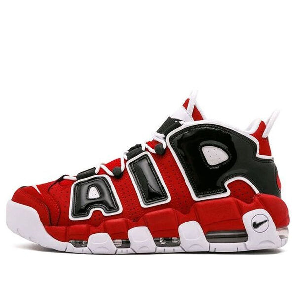 Кроссовки air more uptempo bulls hoops pack 'varsity red' Nike, красный 
Кроссовки air more uptempo bulls hoops pack 'varsity red' Nike, красный