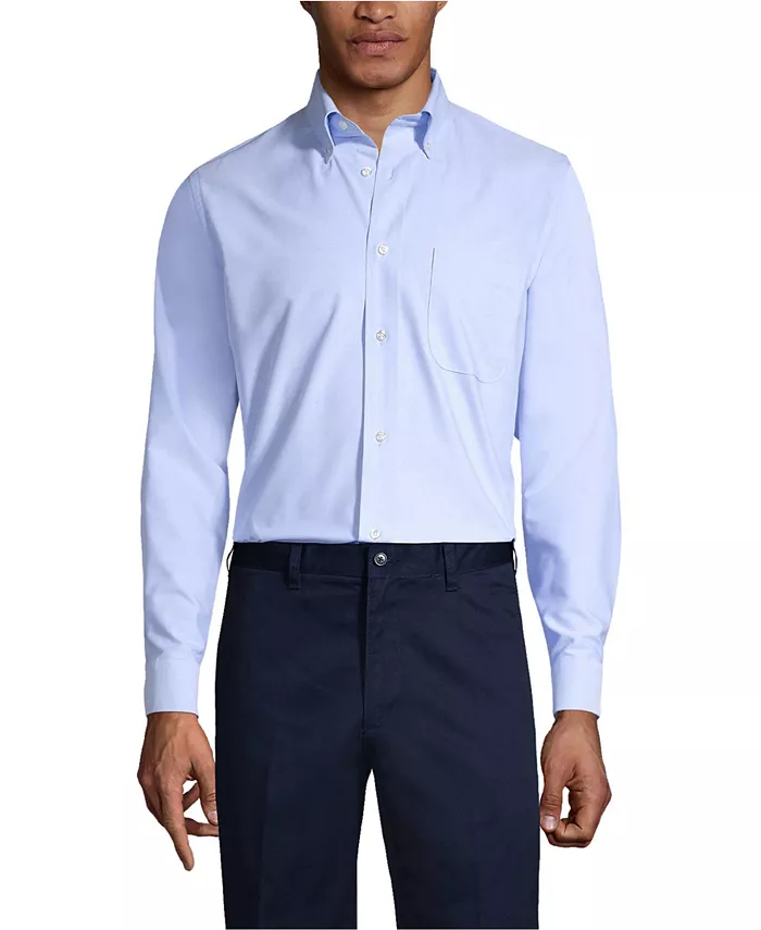 Мужская однотонная рубашка Oxford с длинным рукавом Lands' End, синий
Мужская однотонная рубашка Oxford с длинным рукавом Lands' End, синий