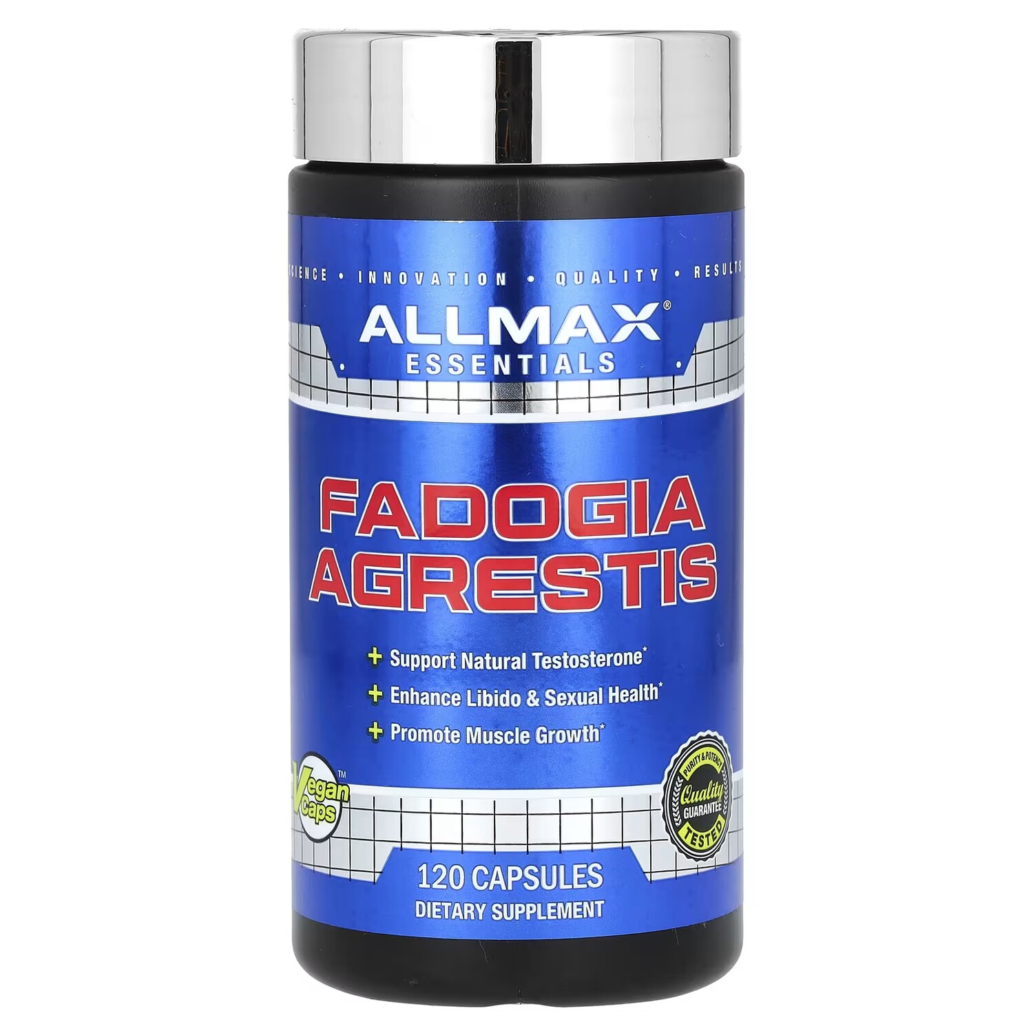 Добавка AllMax Essentials Fadogia Agrestis, 120 капсул
Добавка AllMax Essentials Fadogia Agrestis, 120 капсул