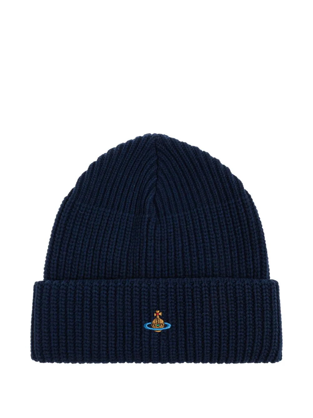 Шерстяная шапка с ребристым узором и логотипом в виде орба Vivienne Westwood, синий
Шерстяная шапка с ребристым узором и логотипом в виде орба Vivienne Westwood, синий