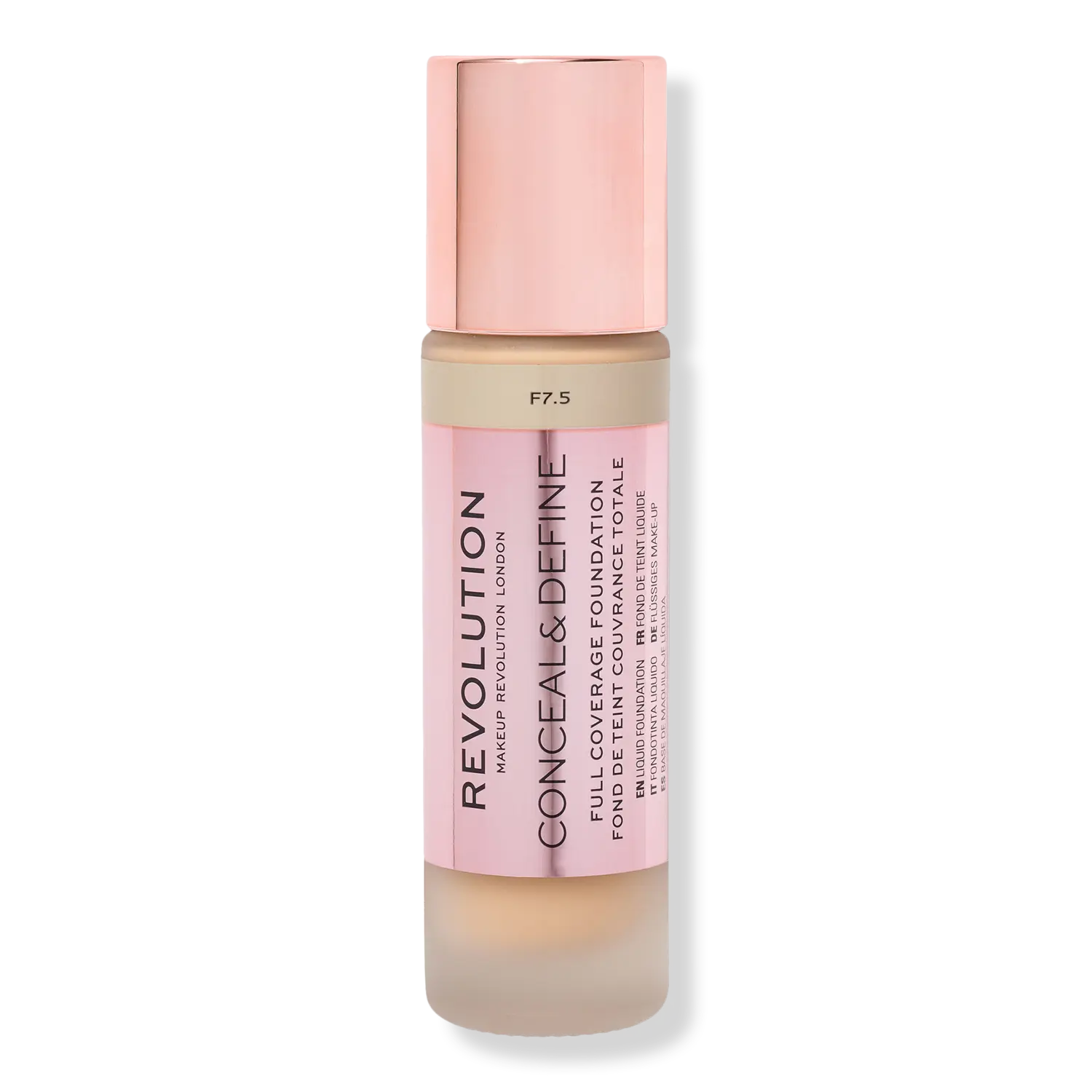 Тональный крем Conceal & Define с полным покрытием Revolution Beauty, F7.5 (for medium skin tones w/ a light yellow undertone)
Тональный крем Conceal & Define с полным покрытием Revolution Beauty, F7.5 (for medium skin tones w/ a light yellow undertone)