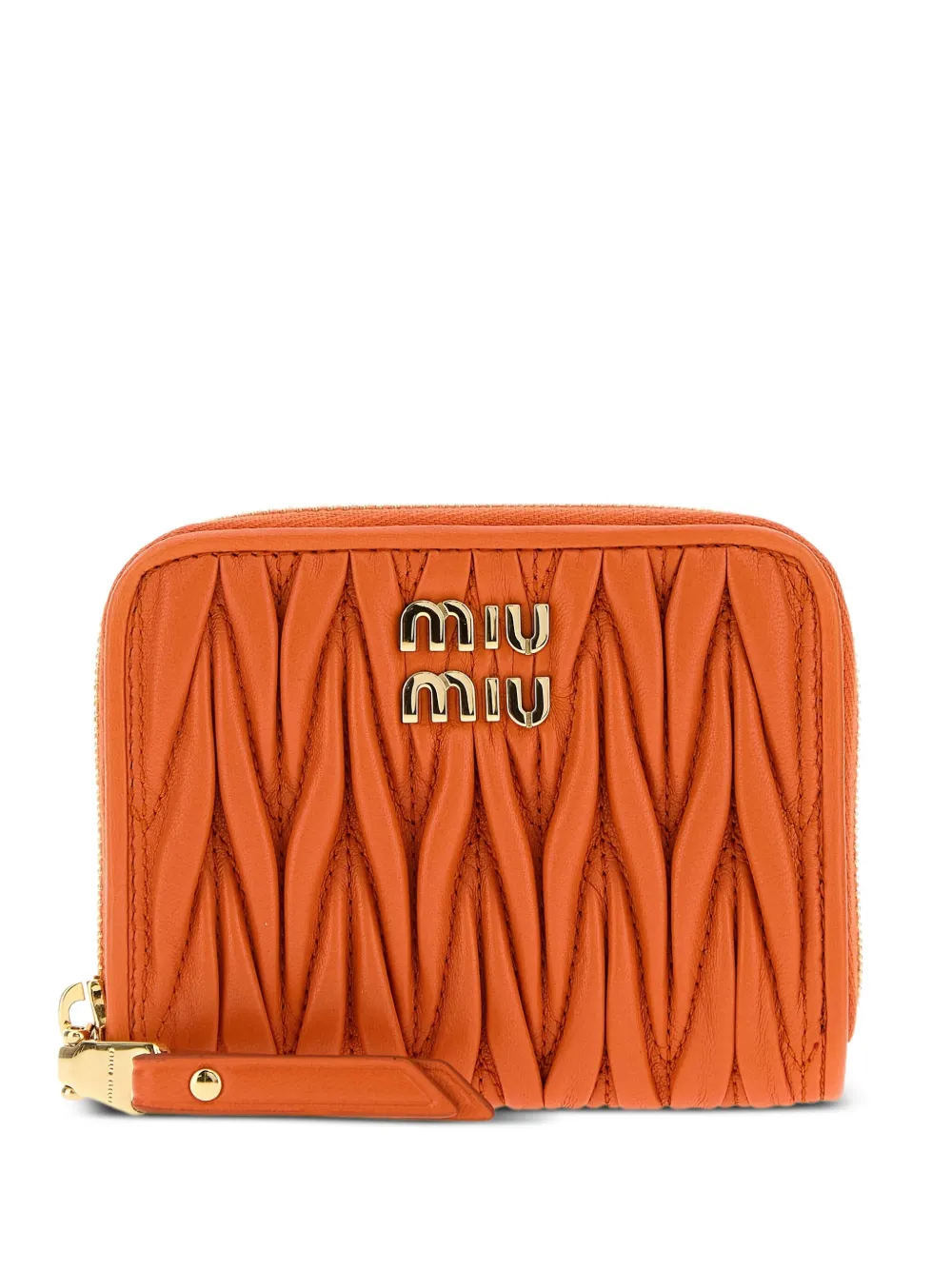 Стеганый кошелек для монет Miu Miu, оранжевый
Стеганый кошелек для монет Miu Miu, оранжевый