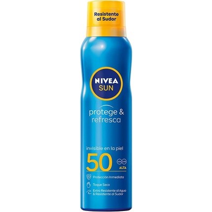 Солнцезащитный и освежающий спрей Spf50 200мл, Nivea
Солнцезащитный и освежающий спрей Spf50 200мл, Nivea