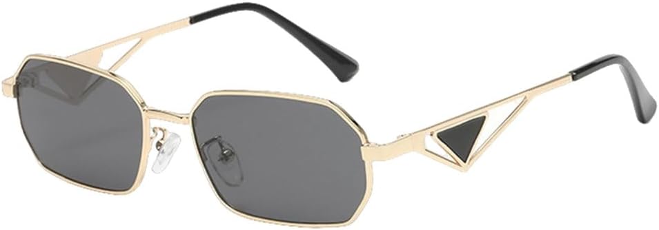 Роскошные солнцезащитные очки для женщин в стиле ретро с металлической оправой, маленькая многоугольная оправа, модные прямоугольные очки, стильные очки с защитой от УФ-излучения UV400 generic, Gold Gray
Роскошные солнцезащитные очки для женщин в стиле ретро с металлической оправой, маленькая многоугольная оправа, модные прямоугольные очки, стильные очки с защитой от УФ-излучения UV400 generic, Gold Gray