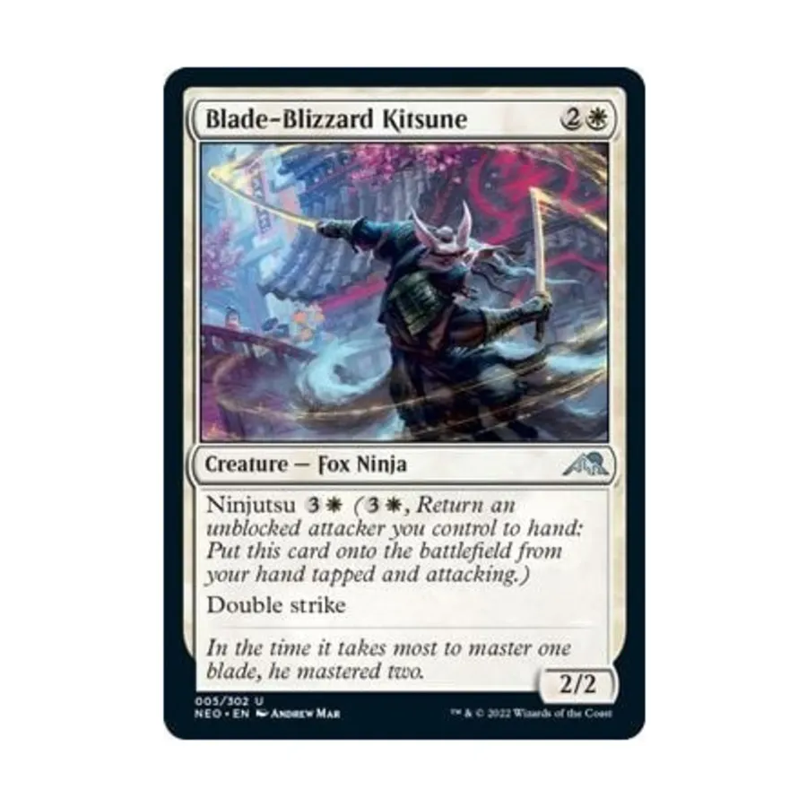 CCG Клинок-Метель Кицунэ (U), MTG - Kamigawa : Neon Dynasty
CCG Клинок-Метель Кицунэ (U), MTG - Kamigawa : Neon Dynasty