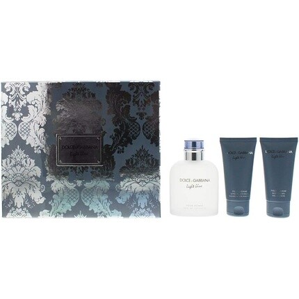 Dolce & Gabbana Light Blue Pour Homme Gift Set 125ml Eau De Toilette + 50ml Aftershave Balm + 50ml Shower Gel
Dolce & Gabbana Light Blue Pour Homme Gift Set 125ml Eau De Toilette + 50ml Aftershave Balm + 50ml Shower Gel