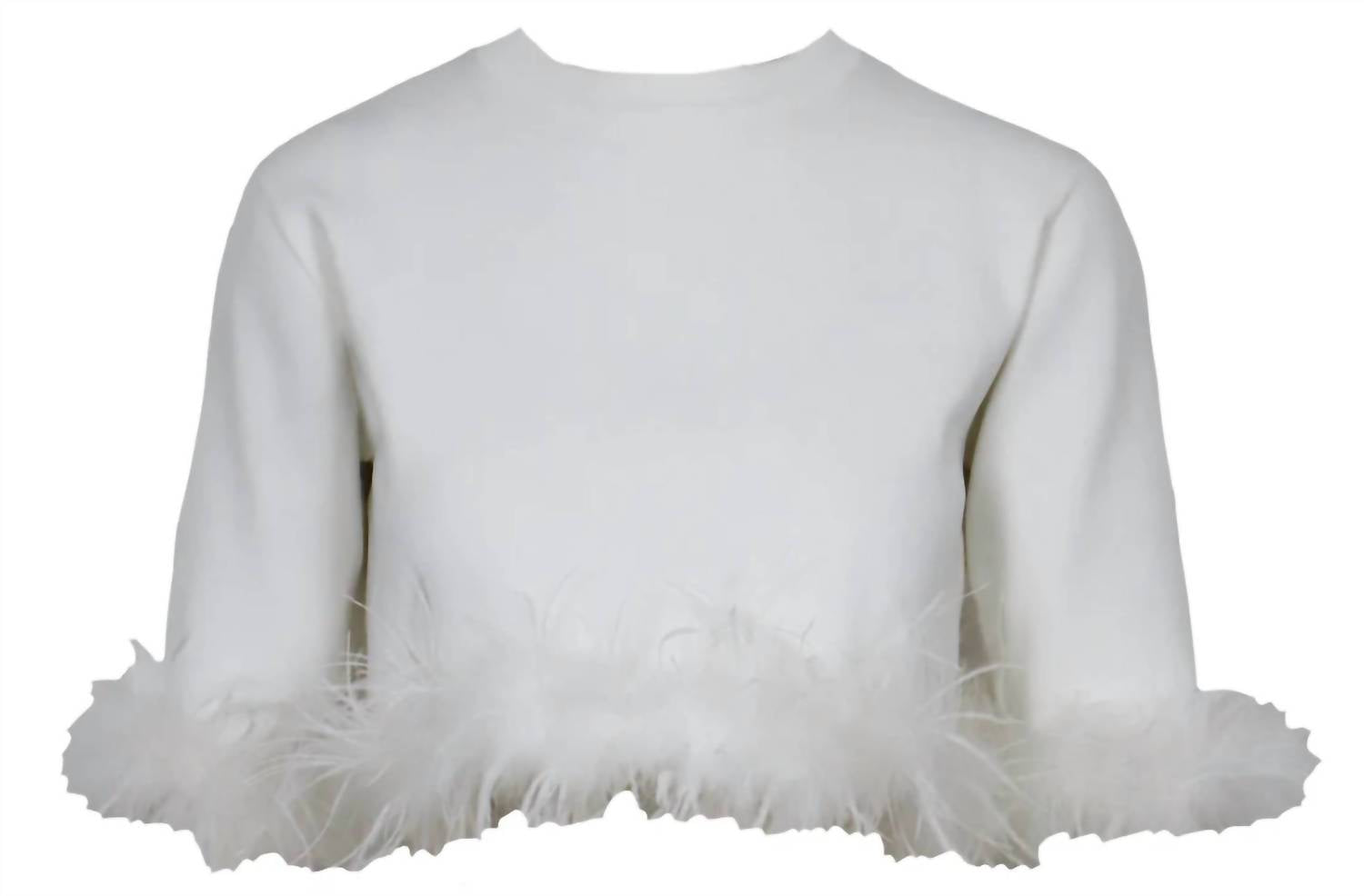 Женская блузка Sally Feather белая LUCY PARIS
Женская блузка Sally Feather белая LUCY PARIS