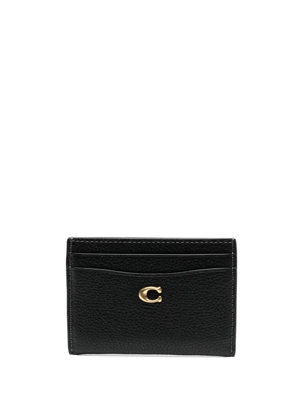 Кожаный кардхолдер с логотипом Coach, черный
Кожаный кардхолдер с логотипом Coach, черный