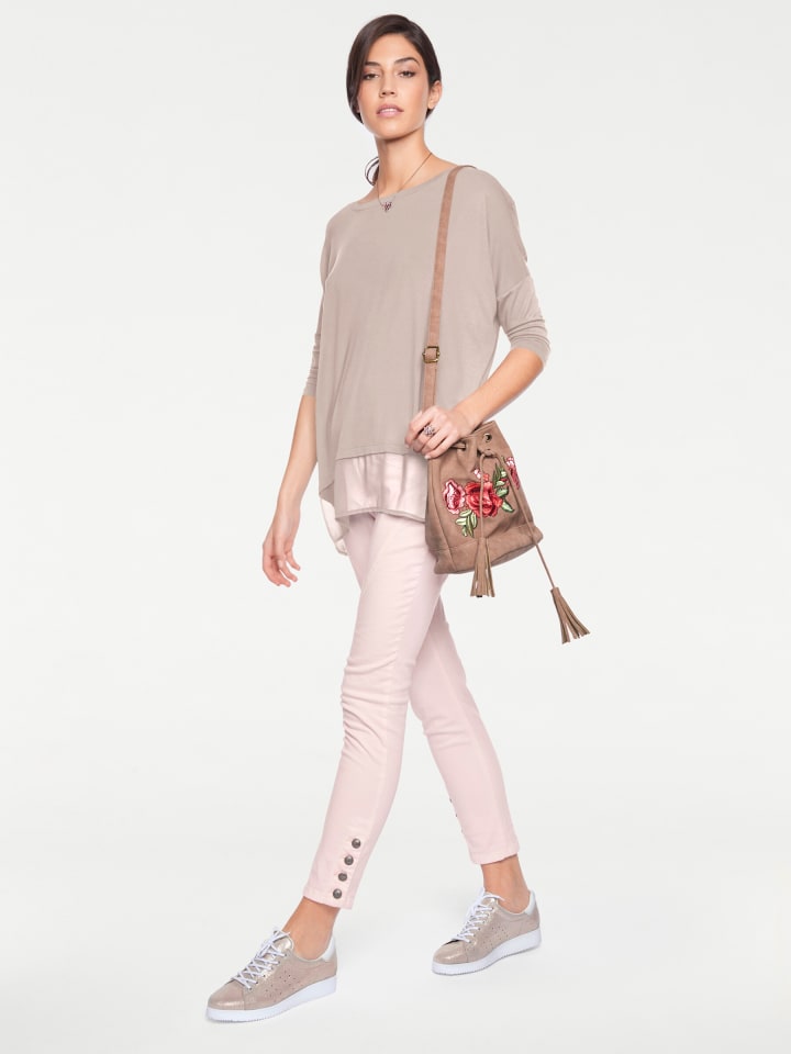 Рубашка оверсайз пудрово-розового цвета Heine
Рубашка оверсайз пудрово-розового цвета Heine